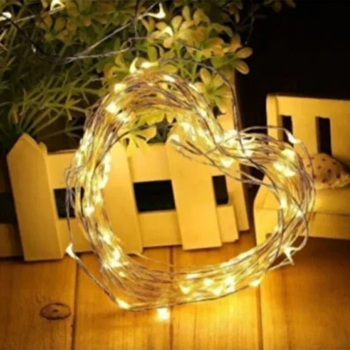 Sarı Peri Led Flaşlı Işık – 3 Metre Dekoratif Oda Ve Organizasyon Aydınlatması