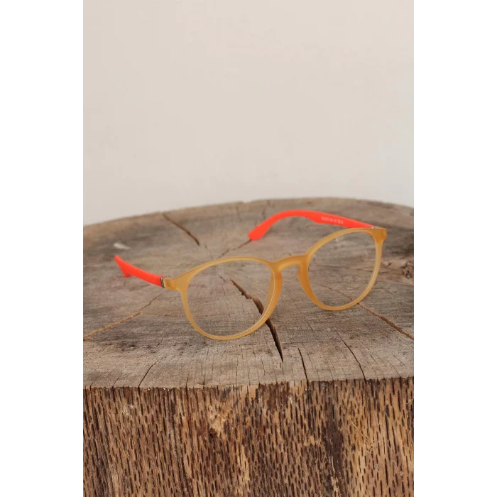 Sarı Renk Oval Turuncu Renk Bayan Gözlük