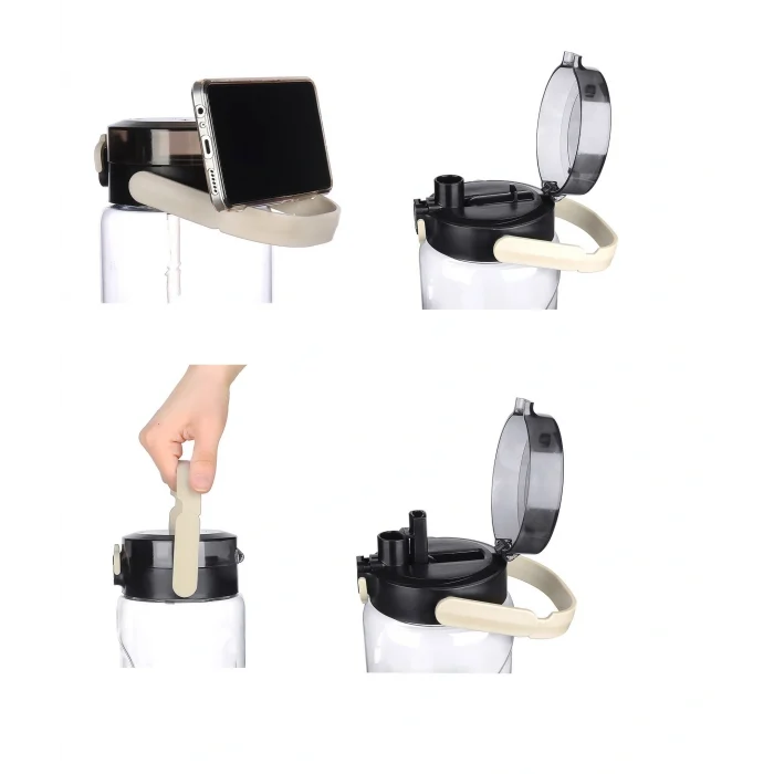 Şeffaf Matara - 1500 Ml - 50,7 Oz - Watermode Matara