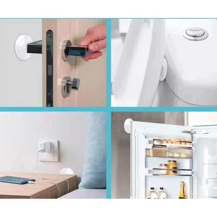 Şeffaf  Silikon Mobilya ve Kapı Durdurucu Darbe Pedi 6 lı