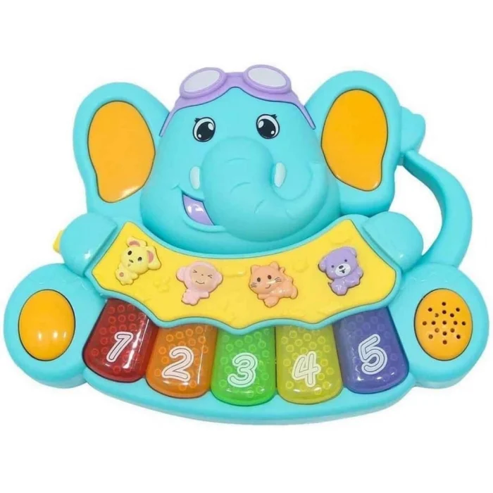 Sesli ve Işıklı Piyanolu Fil