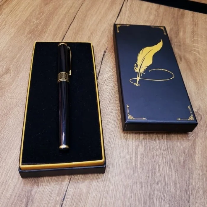 Siyah Desenli Metal Kalem