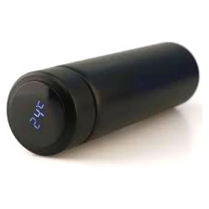 Siyah Led Dereceli Çelik Termos 500ml