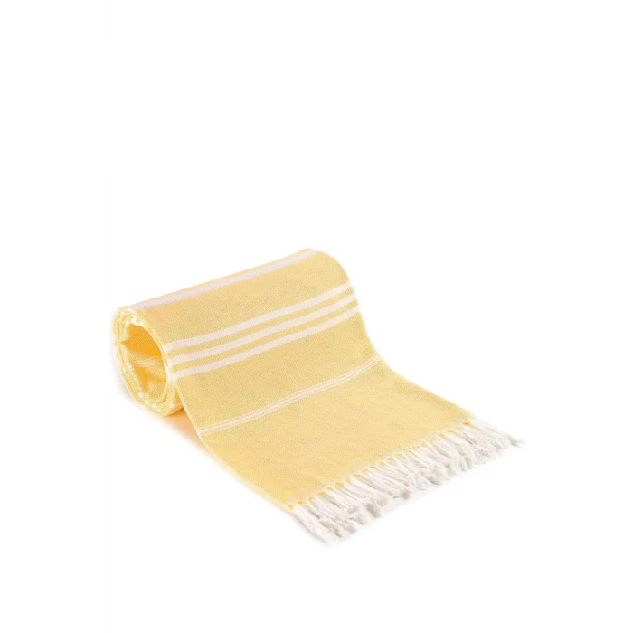 Summer Wind Soft &#37;100 Pamuk Peştemal 100x180 cm Sarı