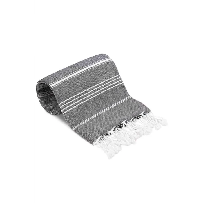 Summer Wind Soft &#37;100 Pamuk Peştemal 100x180 cm Siyah