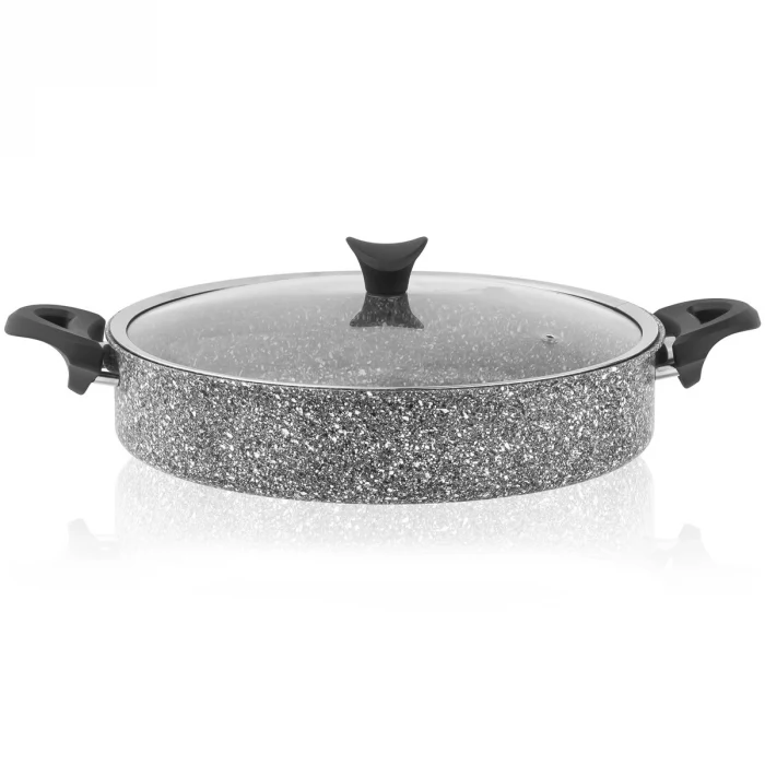 Taç Ultra Granit Basık Tencere 28 cm