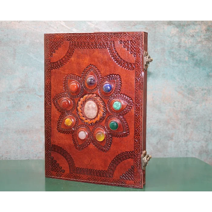 Taşlı Deri Defter Model 14