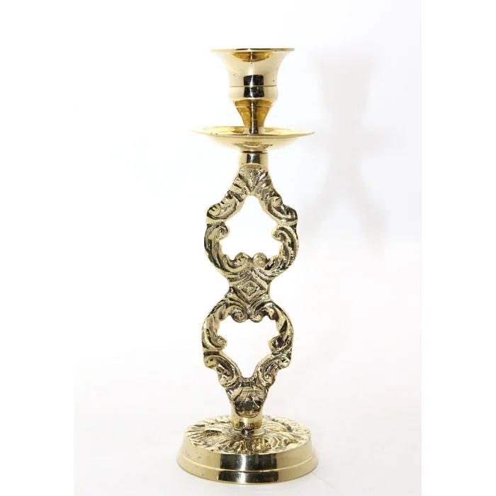 Tekli Pirinç Şamdan Model 4