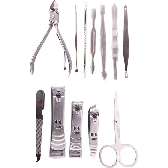 Tırnak Makası Tırnak Bakım Seti Deri Çantalı 12 Parça Set