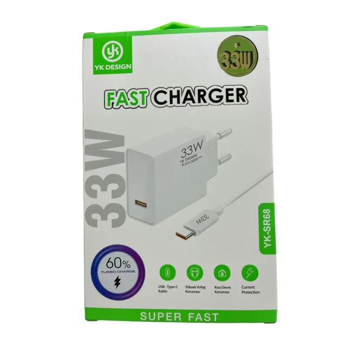 Usb Type-c 33w Şarj Aleti Yk-sr68