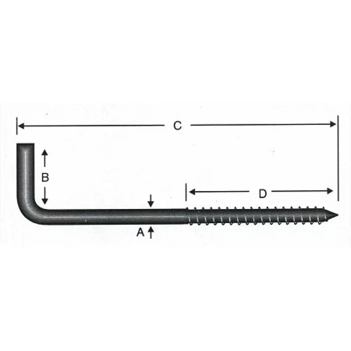 Vidalı Korniş Çivi No:4 - 3,5x40 - 100 Adet