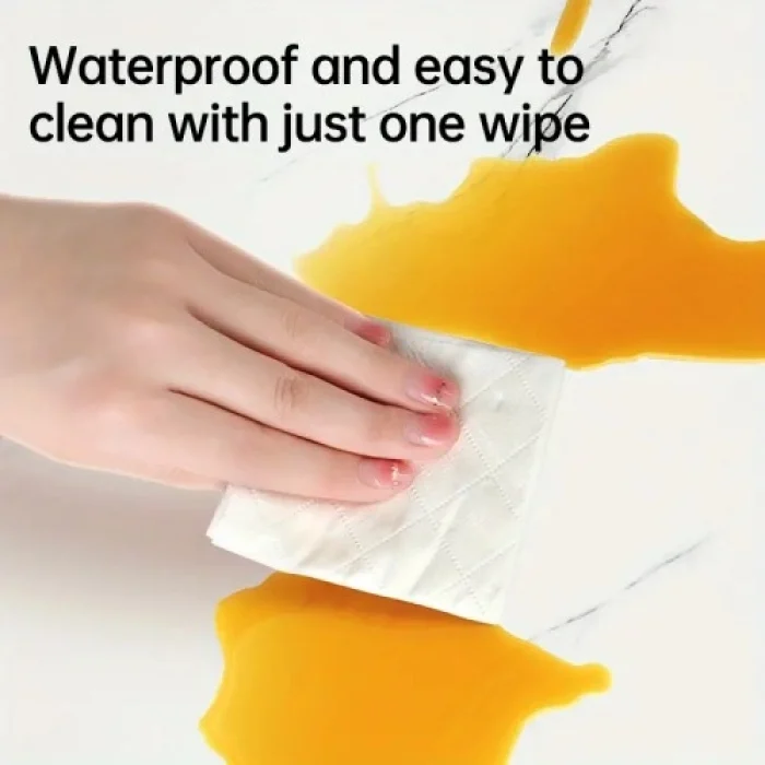 Vinil Beyaz Mermer Desenli Alüminyum Duvar Sticker