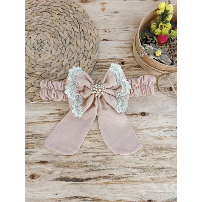 Luz&Pos Yenidoğan Pamuk Papatya Desenli Trilüks Unisex Kundak Bebek Battaniyesi Kahverengi