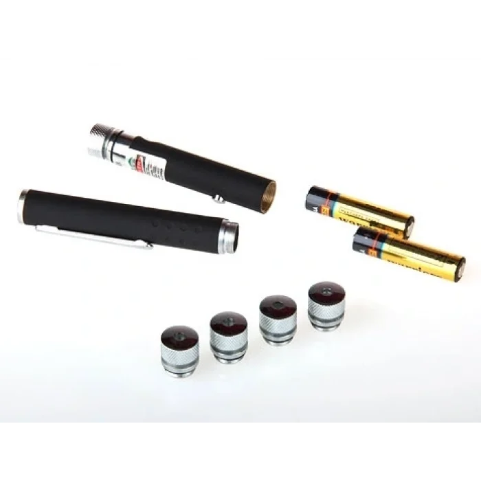 Yeşil Lazer Pointer 100 Mw 15 Km Etkili (5 Başlıklı)