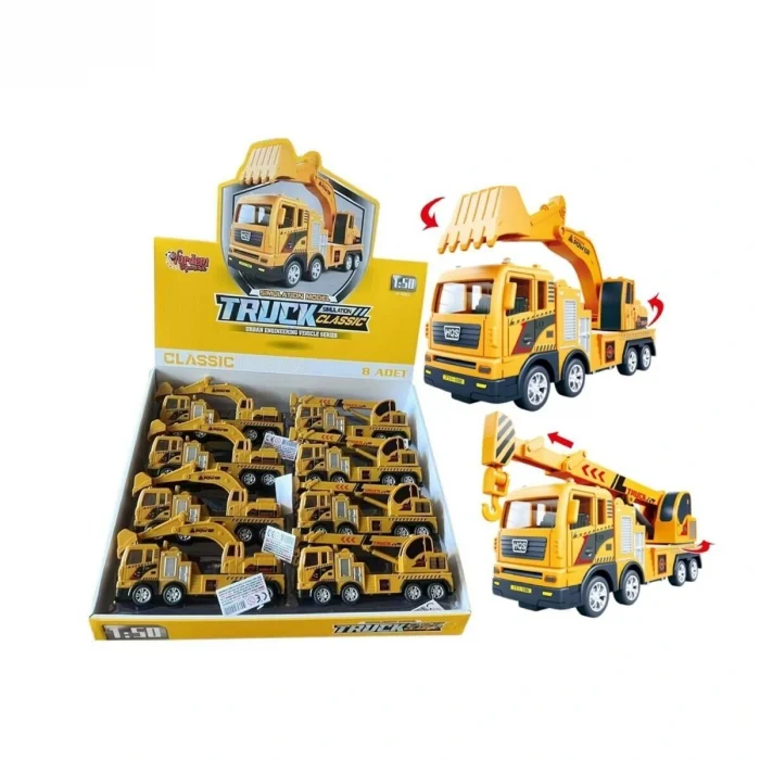 YH-711-54 SÜRTMELİ 1 50 SARI VİNÇ VE EKSKAVATOR