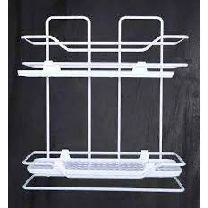 Zambak 2li Raf Siyah Beyaz