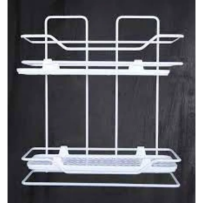 Zambak 2li Raf Siyah Beyaz