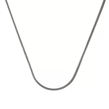 Luz&Pos ​gümüş 2 Mm Tilki Kuyruğu 60 Cm Zincir