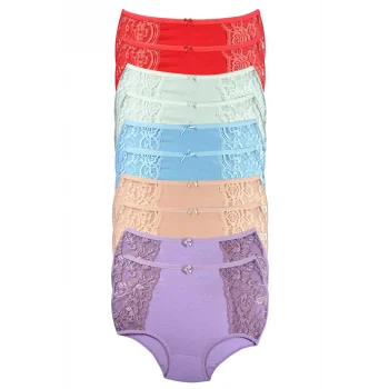 10 Adet Kenar Dantelli Toparlayıcı Yüksek Bel Bato Külot