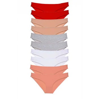 10 adet Süper Eko Set Likralı Kadın Slip Külot 505