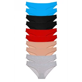 10 adet Süper Eko Set Likralı Kadın Slip Külot 533