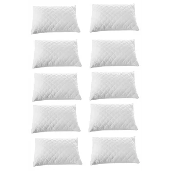 10 lu Kapitoneli Yastık Koruyucu 100 Pamuk 50X70