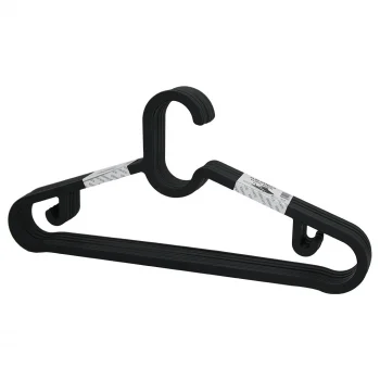 10pcs Plastik - Antrasit Gri Elbise Askısı