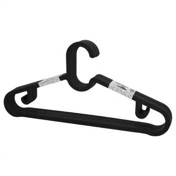 10pcs Plastik - Antrasit Gri Elbise Askısı