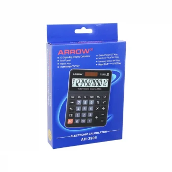 12 Haneli  Hesap Makinesi  Güneş Enerjili - Pilli   17.5 X 12.5 X 1.7cm   170gr