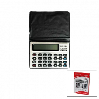 12 Haneli Mini Cep - Kılıflı Hesap Makinesi6.6x1.9x9.3cm Ts-520b