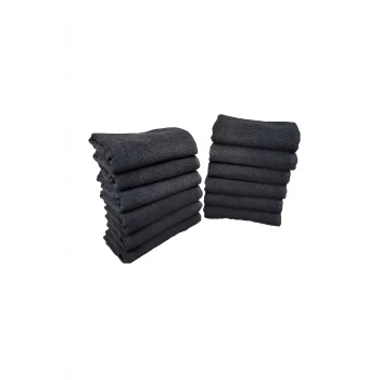 12li Paket Boya Tutmayan Mikrofiber El Yüz Spor Kuaför Havlusu 50X90 Cm