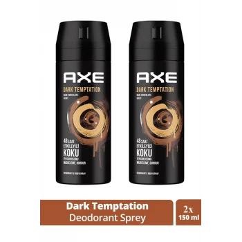 2 Adet Axe Dark Temptatıon Bay Parfüm Kofre 150 ml