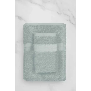 2 Parça Battal Lüks Premium Banyo Spa Havlu Takımı 90x170 Cm Açık Gri