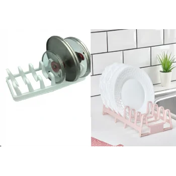 2li Set Tencere Kapağı Organizeri Ve Pratik Tabaklık