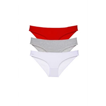 3 adet Süper Eko Set Likralı Kadın Slip Külot 542