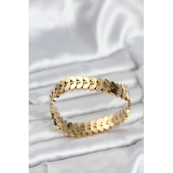 316l Çelik Başak Model Kadın Kelepçe Bileklik