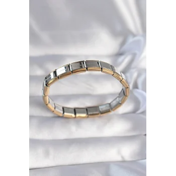 316l Çelik Çift Renk Yazılı Nomination Bileklik