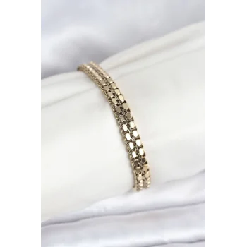 Çelik Gold Renk Kadın Bileklik