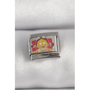 316L Çelik Gümüş Renk Renkli Çocuk İşlemeli Nomination Charm