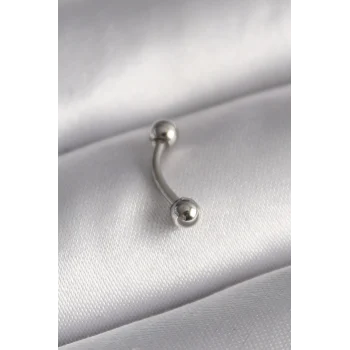 316L Çelik Gümüş Renk Topçuk Model Piercing