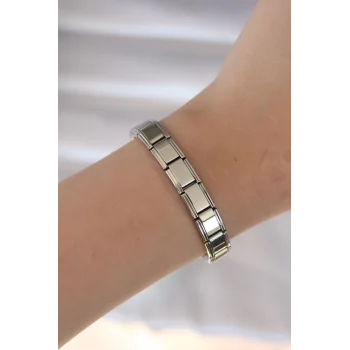 316L Çelik Gümüş Renk Yazısız Nomination Model Kadın Bileklik