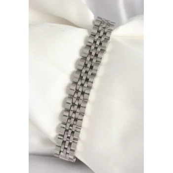 316L Çelik Gümüş Renk Zincir Model Erkek Bileklik