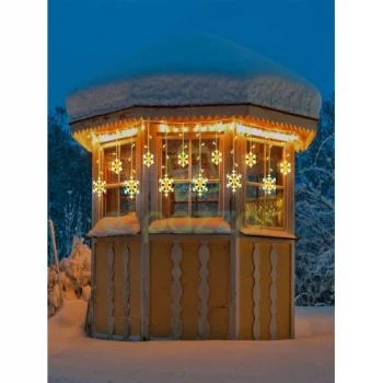 3 Metre Saçaklı Kar Tanesi Perde LED