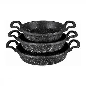 3pcs Döküm Sahan Tava Set 18-20-22cm