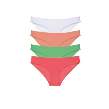 4 adet Süper Eko Set Likralı Kadın Slip Külot 526