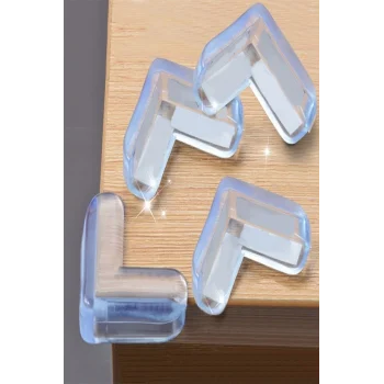 4 Lü Masa Sehpa Köşe Koruyucu Silikon- Çocuk Koruma Aparatı