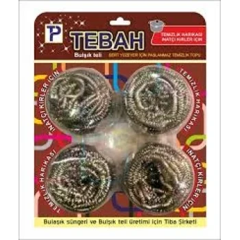 4 Parça  Bulaşık Top Teli