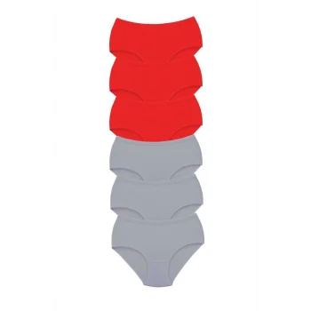 6 Adet Tutku Kadın Yüksek Bel Bato Kalın Lastik Külot S6