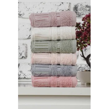 6 lı Renkli Bambu Mutfak Havlusu 30 x 50 Cm