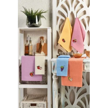 6 Parça Mutfak Kurulama Bezi 30 X 50 Cm Fruit